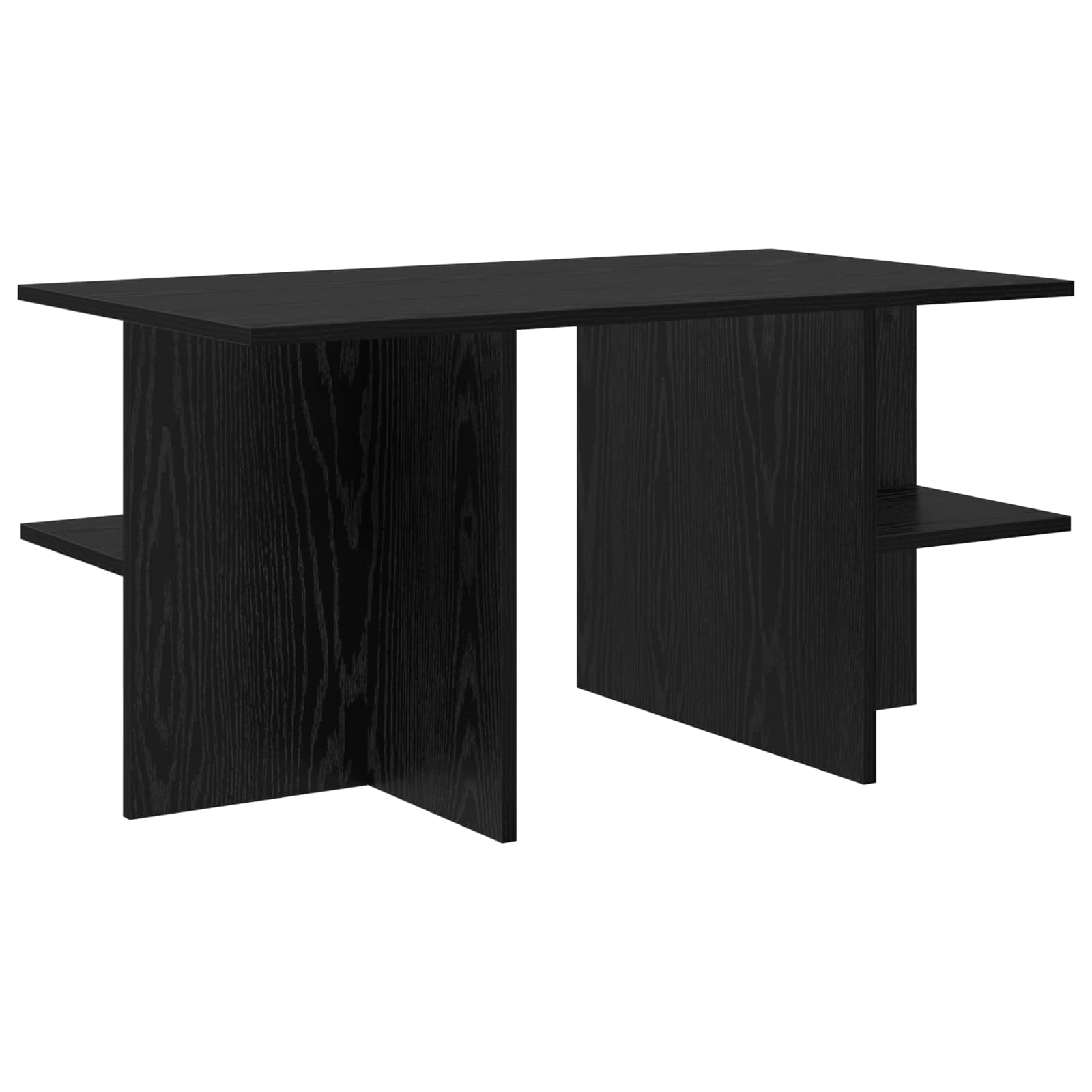 vidaXL Stolik kawowy Czarny dąb 87 x 50 x 45 cm Drewno inżynieryjne