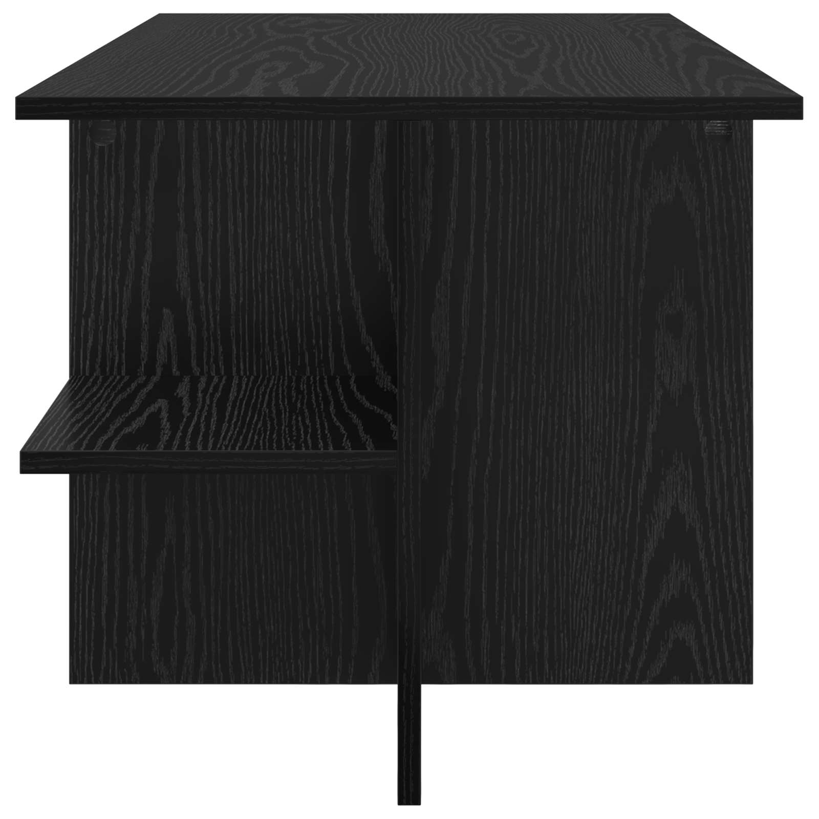 vidaXL Stolik kawowy Czarny dąb 87 x 50 x 45 cm Drewno inżynieryjne