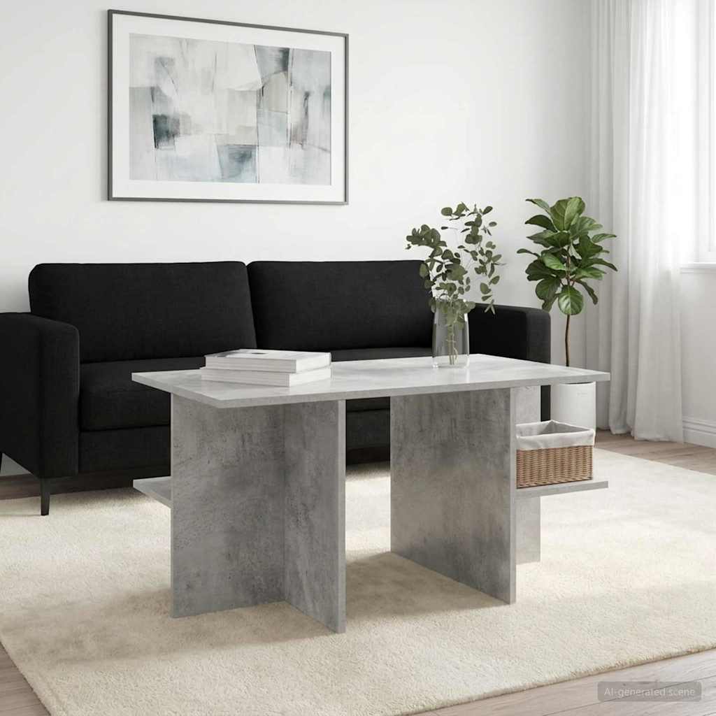 vidaXL Stolik kawowy Betonowy szary 87 x 50 x 45 cm