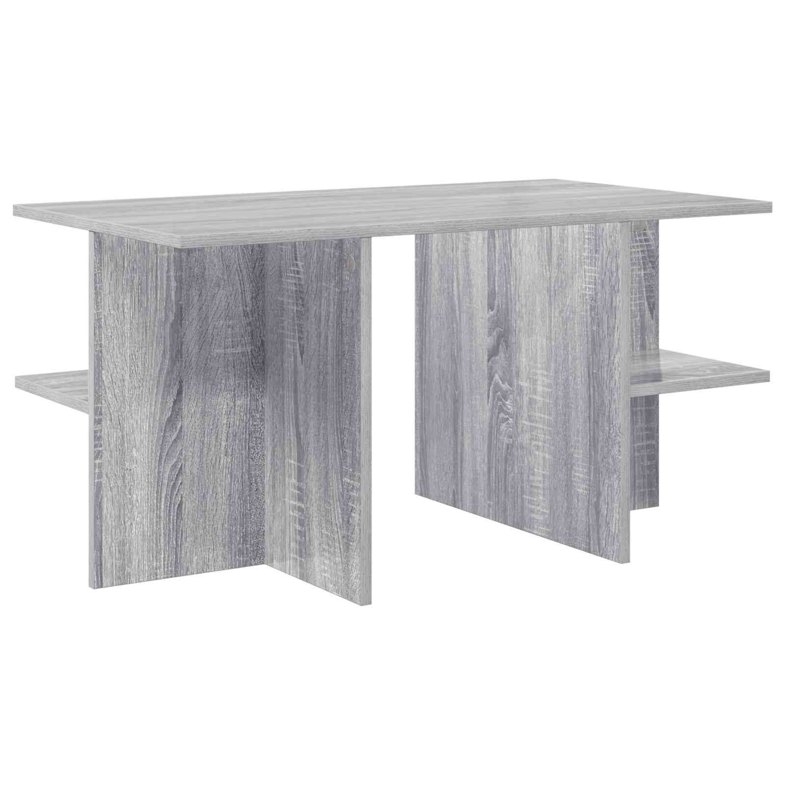 vidaXL Stolik kawowy Szary Sonoma 87 x 50 x 45 cm Drewno inżynieryjne