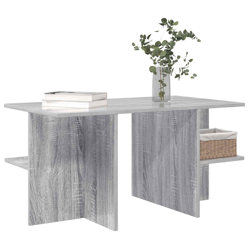 vidaXL Stolik kawowy Szary Sonoma 87 x 50 x 45 cm Drewno inżynieryjne