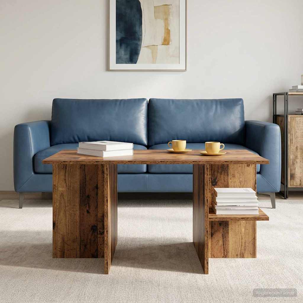 vidaXL Stolik kawowy Stare drewno 87 x 50 x 45 cm Drewno inżynieryjne