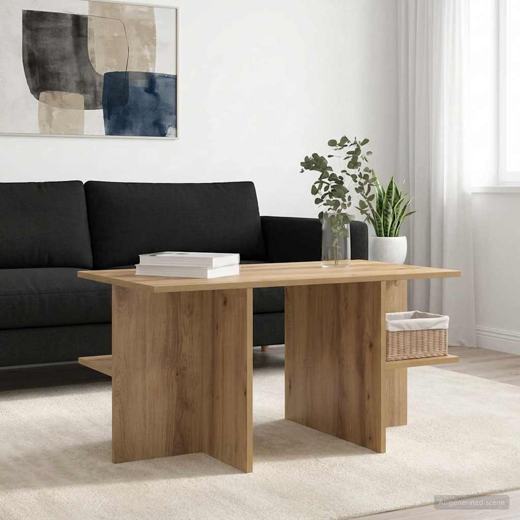 vidaXL Stolik kawowy Dąb artisan 87 x 50 x 45 cm Drewno inżynieryjne