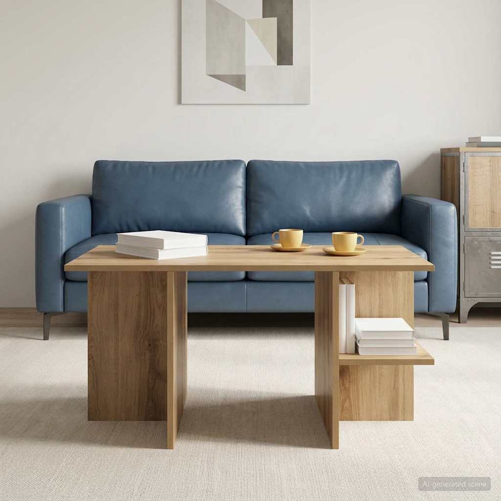 vidaXL Stolik kawowy Dąb artisan 87 x 50 x 45 cm Drewno inżynieryjne