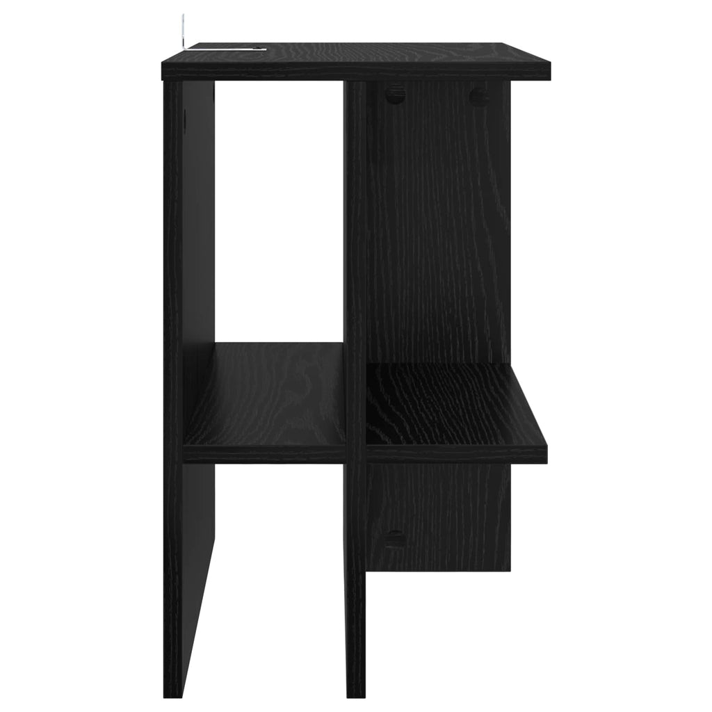 vidaXL Stolik kawowy Czarny dąb 40 x 30 x 49 cm Drewno inżynieryjne