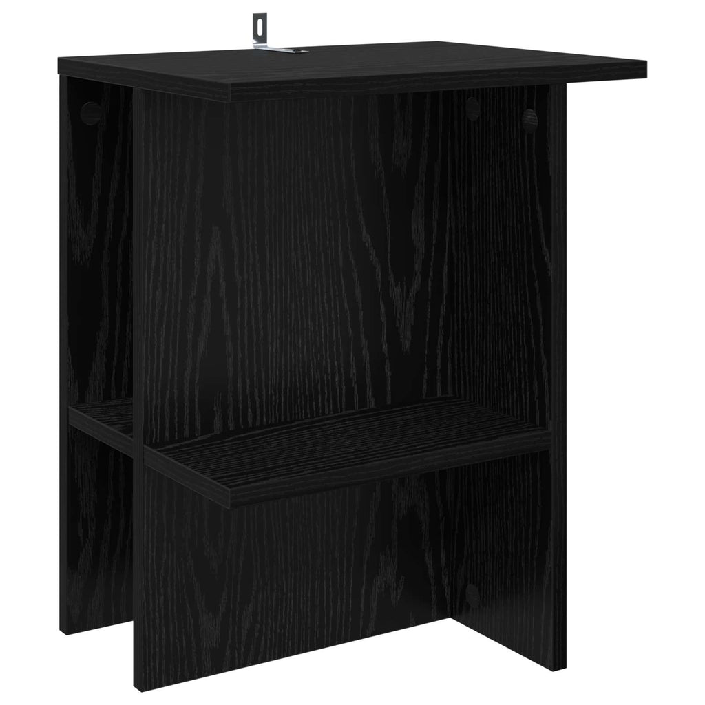 vidaXL Stolik kawowy 2 pcs Czarny dąb 40 x 30 x 49 cm