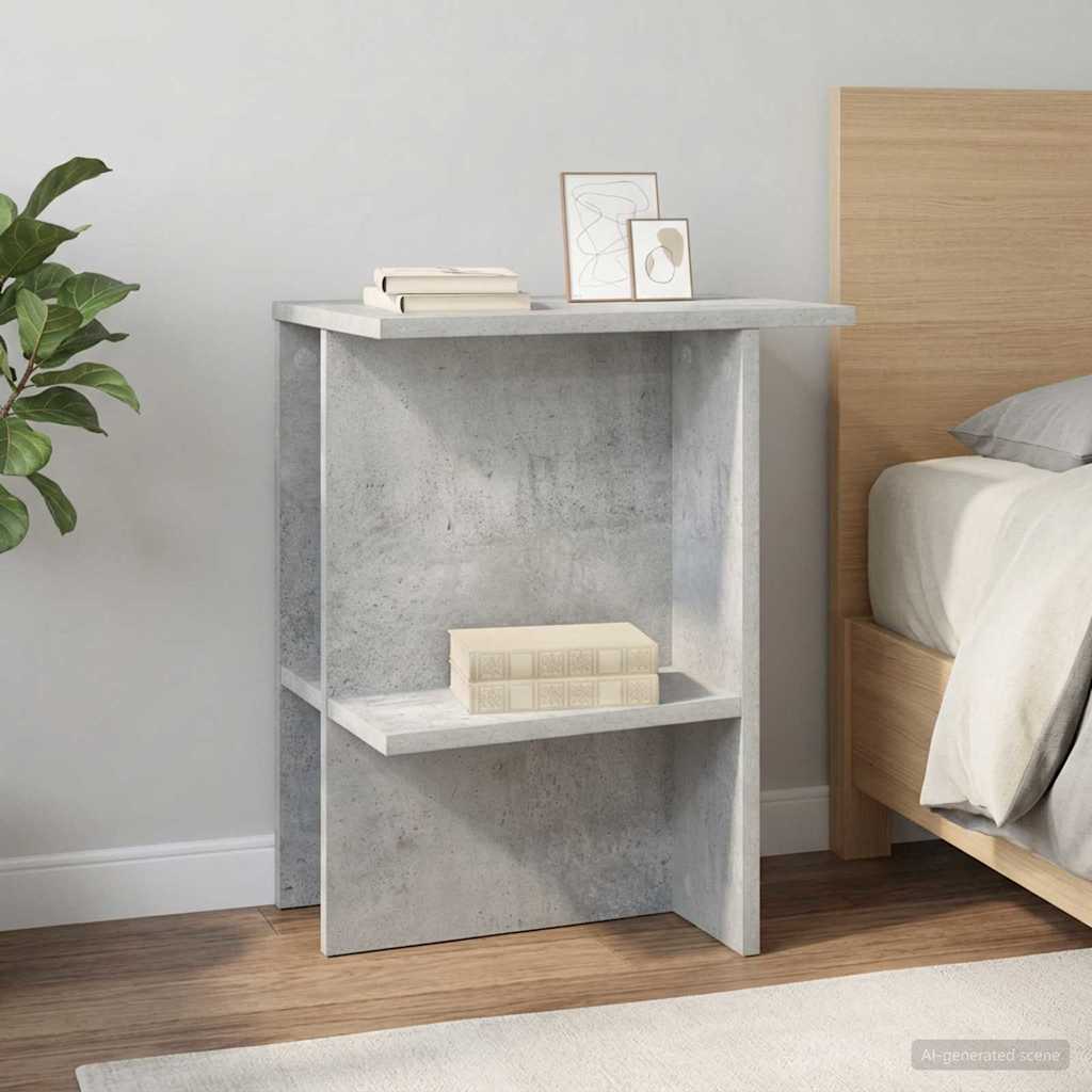 vidaXL Stolik kawowy 2 pcs Betonowy szary 40 x 30 x 49 cm