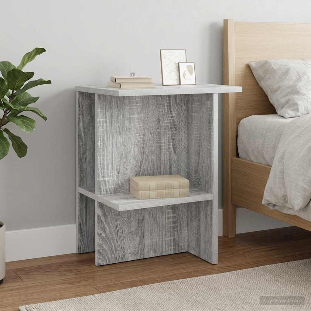 vidaXL Stolik kawowy 2 pcs Szary Sonoma 40 x 30 x 49 cm