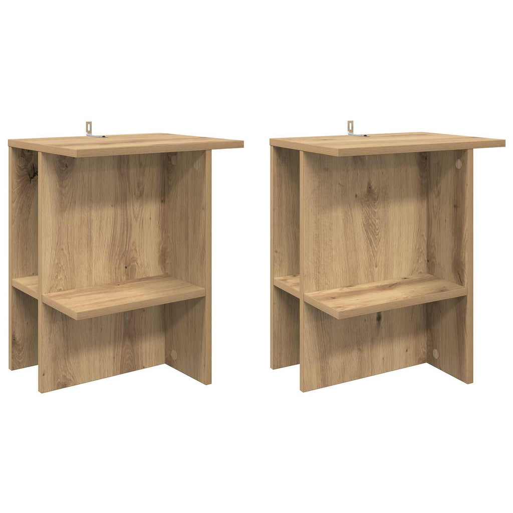 vidaXL Stolik kawowy 2 pcs Dąb artisan 40 x 30 x 49 cm