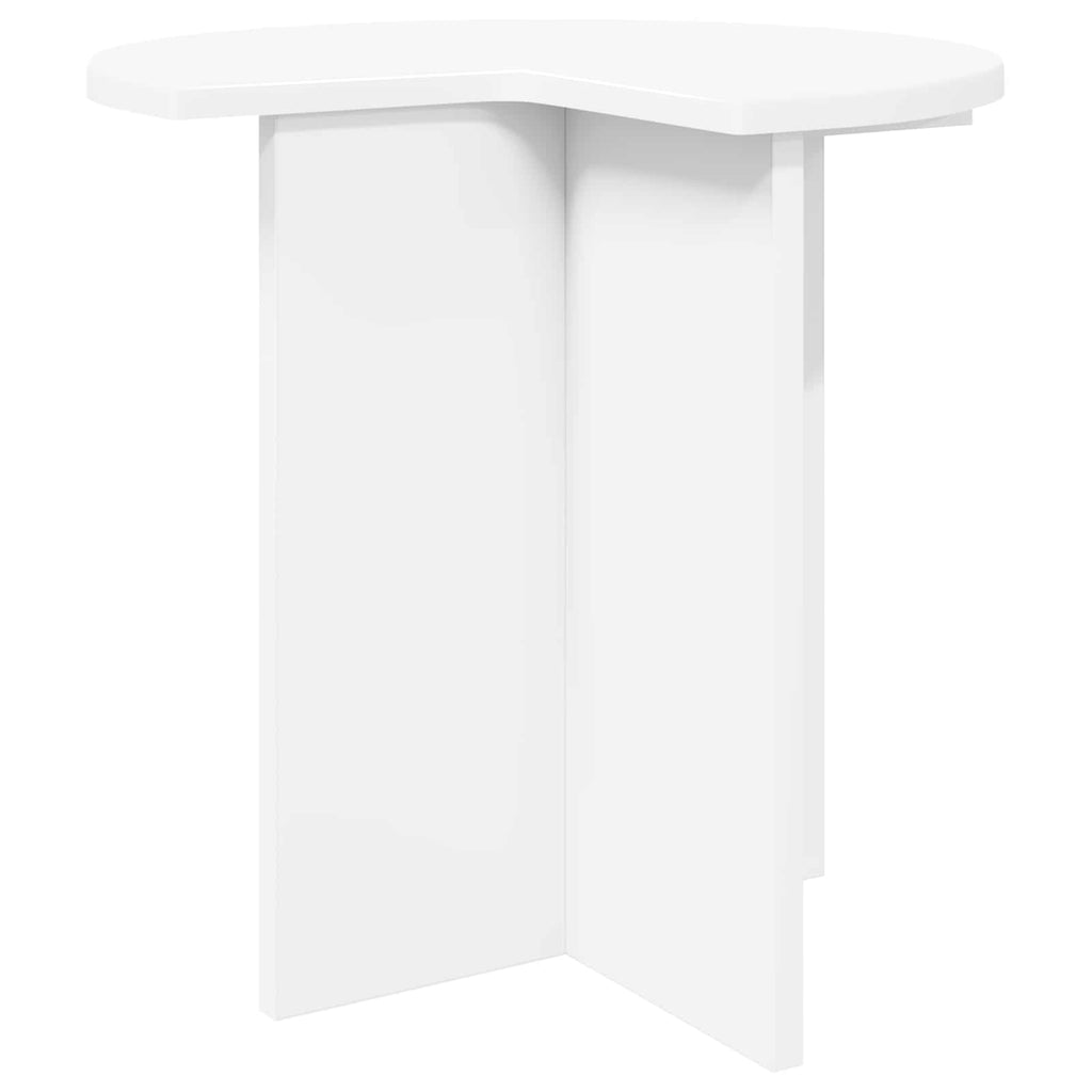 vidaXL Stolik boczny 2 pcs Biały Ø 39 x 38 cm Drewno inżynieryjne