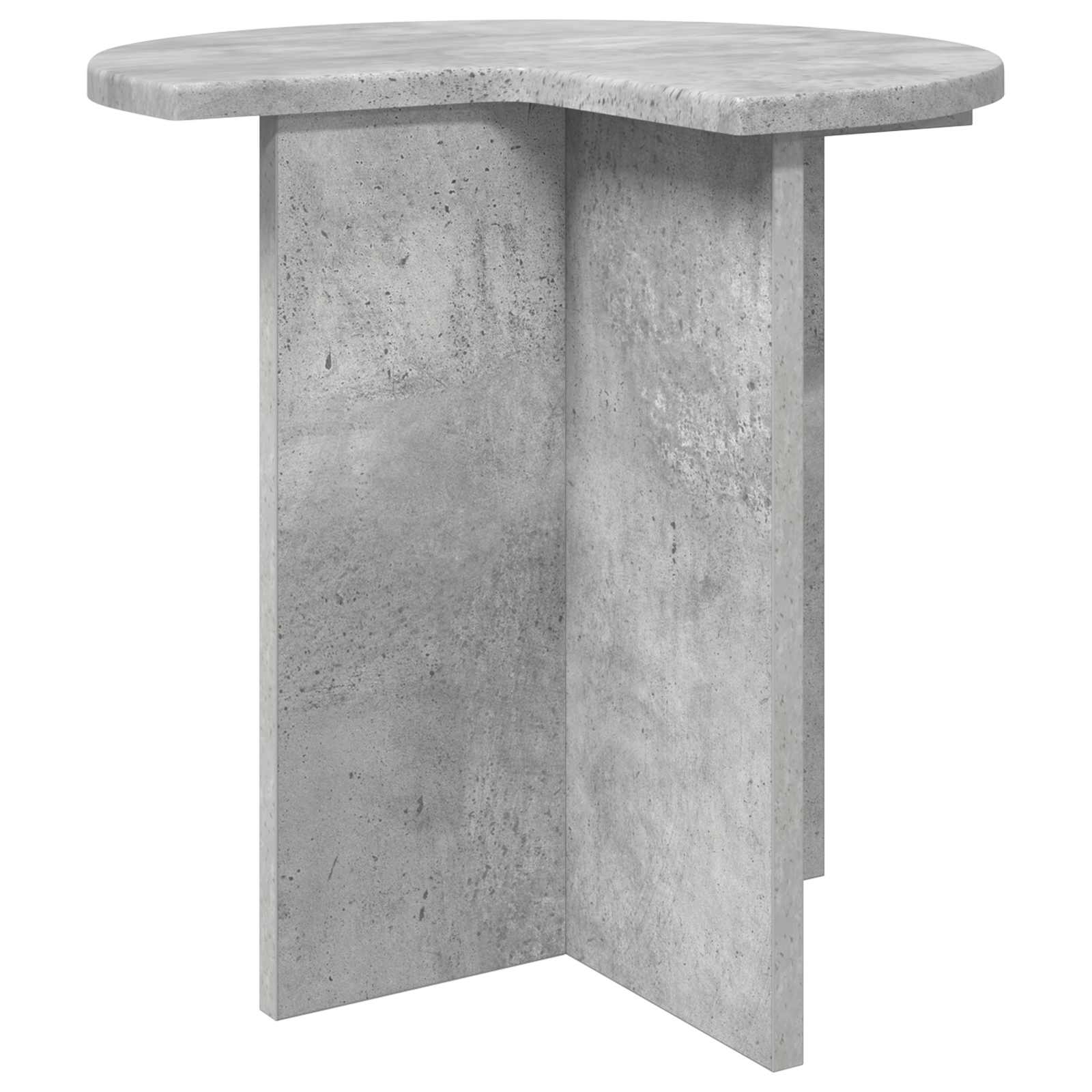 vidaXL Stolik boczny 2 pcs Betonowy szary Ø 39 x 38 cm