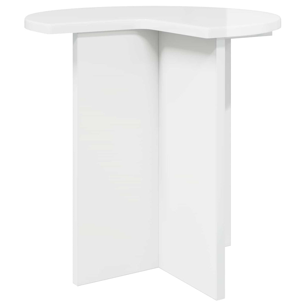 vidaXL Stolik boczny Biały wysoki połysk Ø 39 x 38 cm