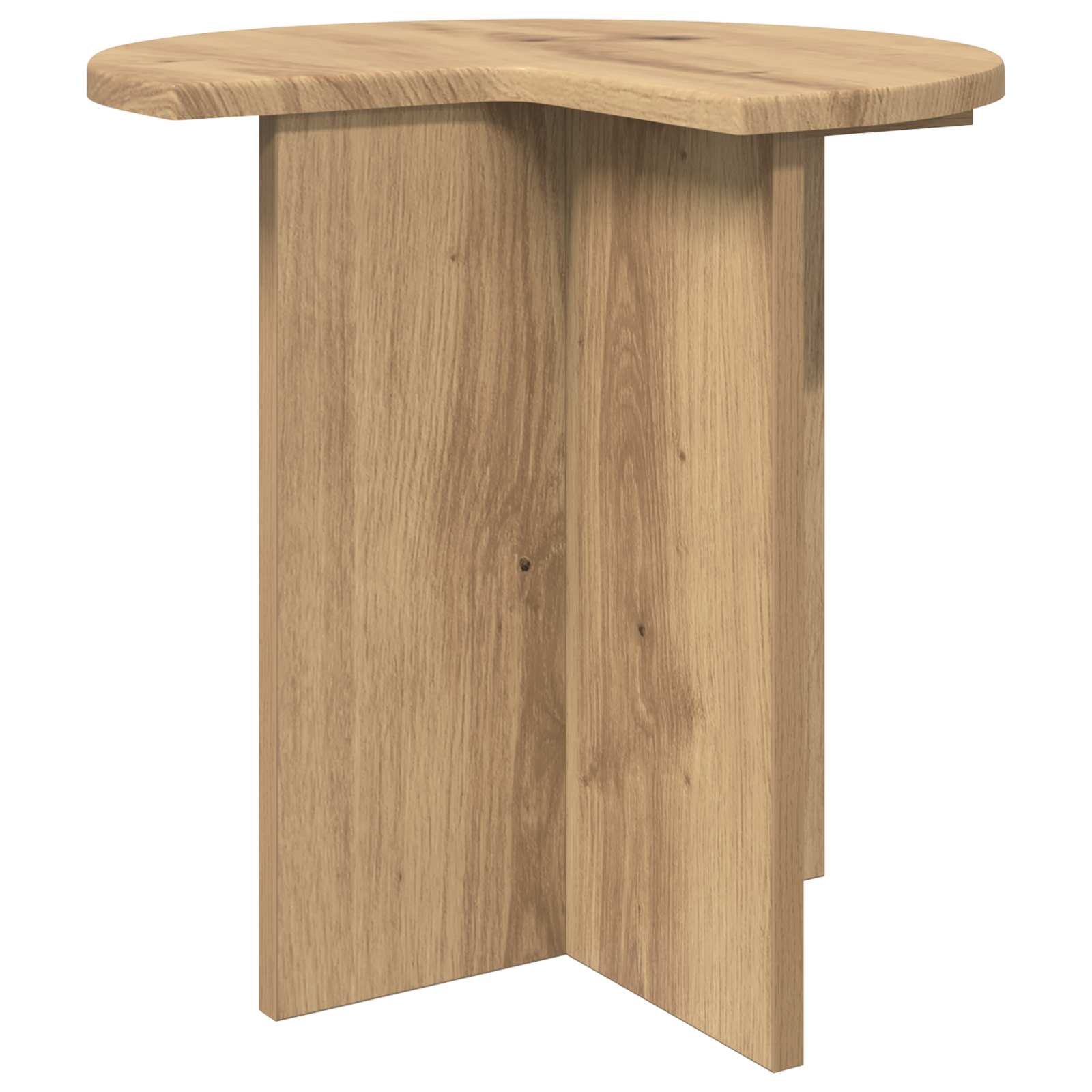 vidaXL Stolik boczny Dąb artisan Ø 39 x 38 cm Drewno inżynieryjne