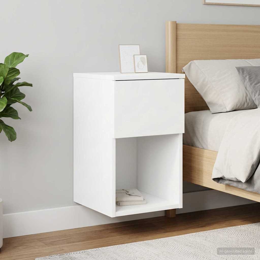 vidaXL Szafka pod łóżko Biały 29 x 31,5 x 49 cm Drewno inżynieryjne