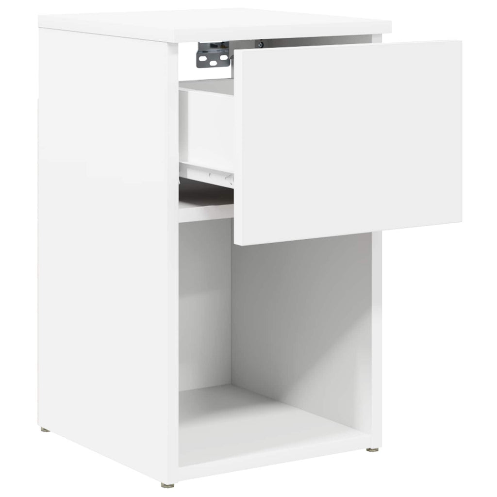 vidaXL Szafka pod łóżko 2 pcs Biały 29 x 31,5 x 49 cm