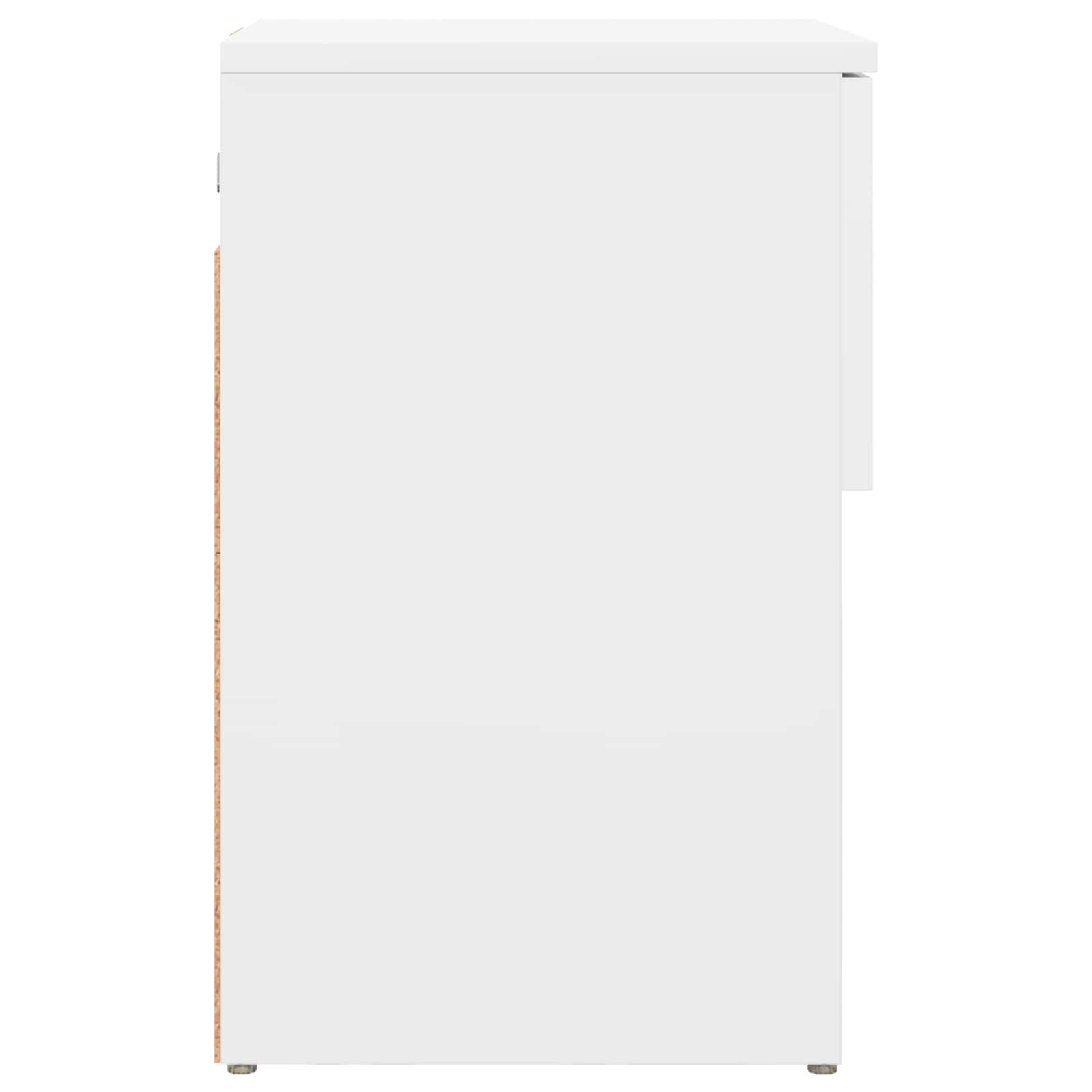 vidaXL Szafka pod łóżko 2 pcs Biały 29 x 31,5 x 49 cm