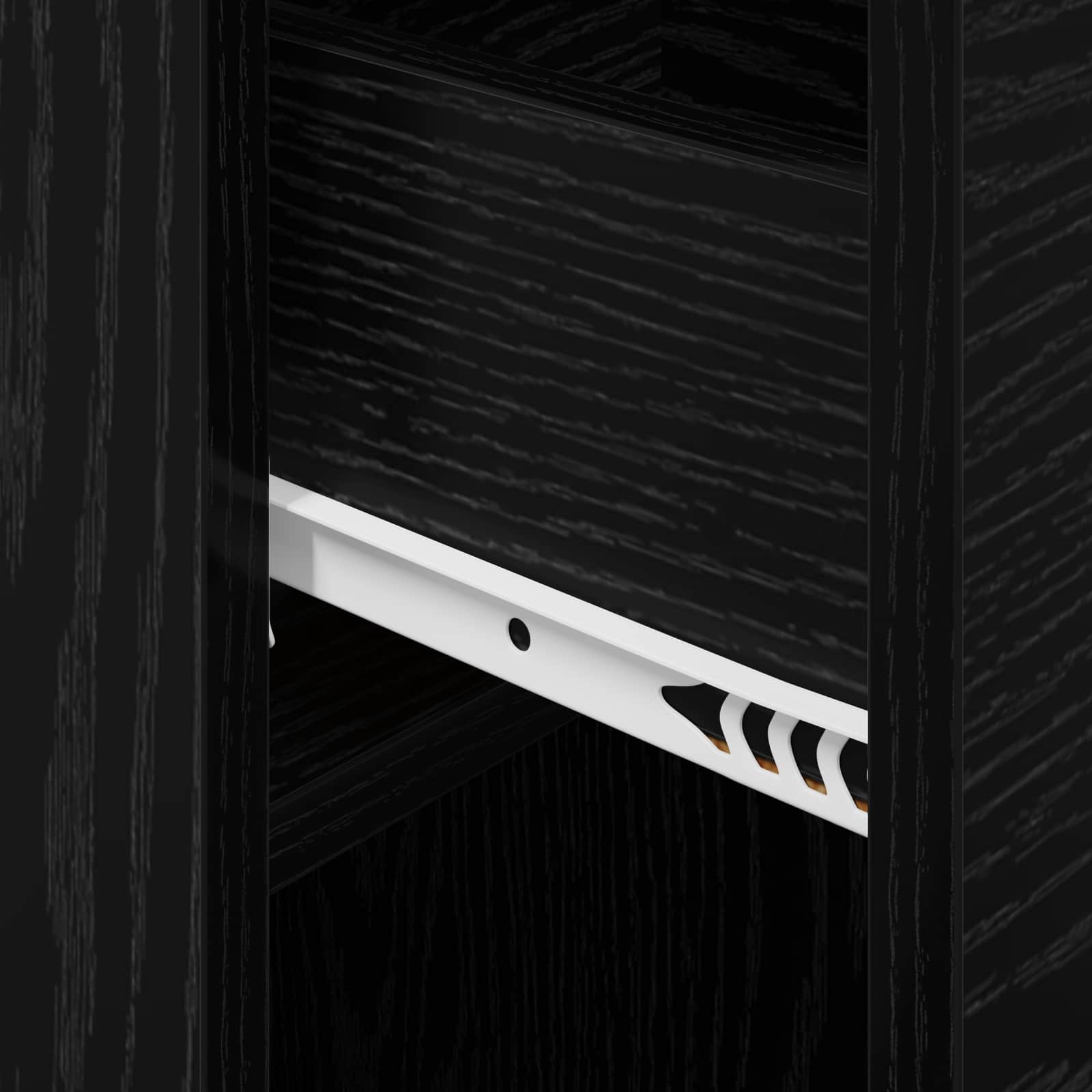 vidaXL Szafka pod łóżko 2 pcs Czarny dąb 29 x 31,5 x 49 cm