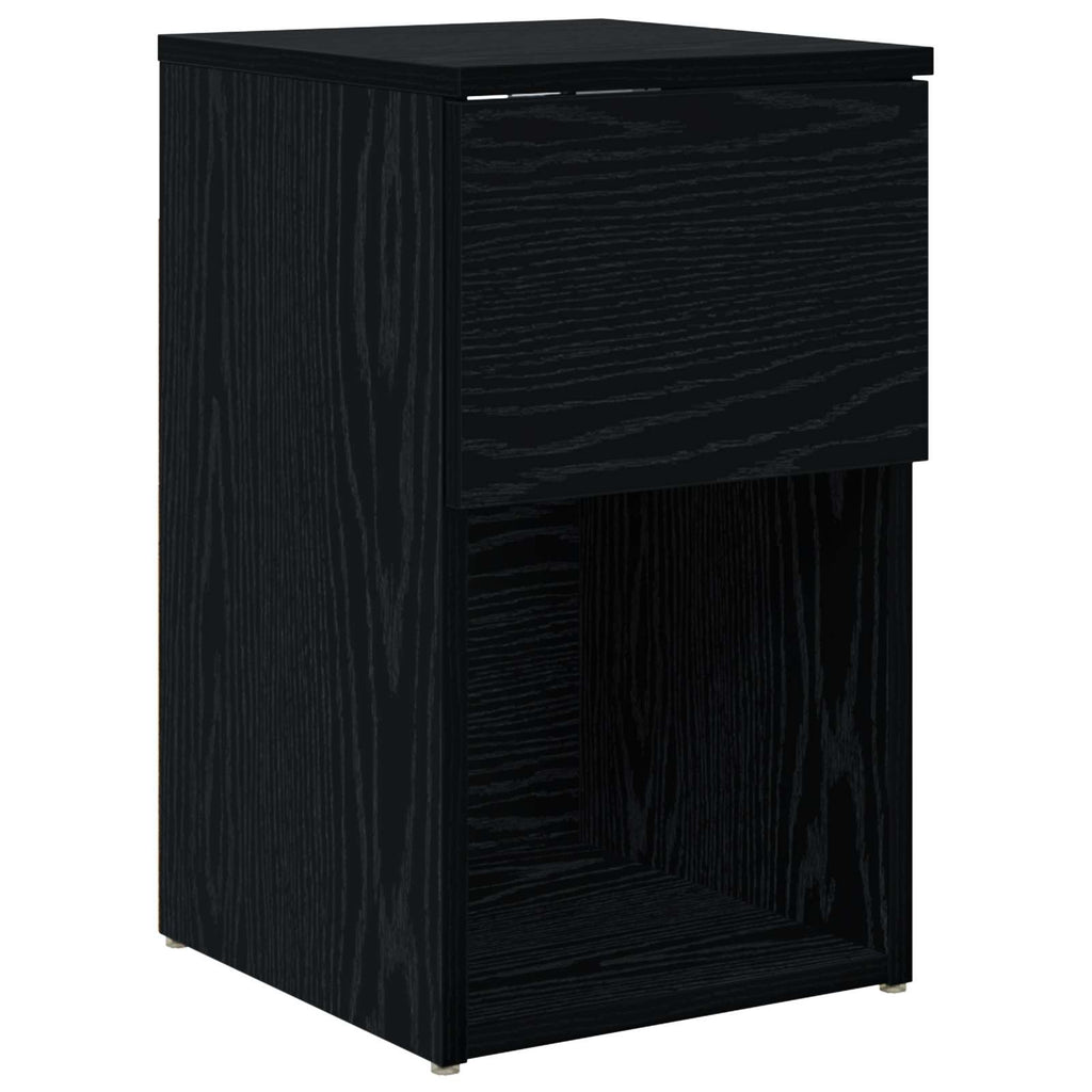 vidaXL Szafka pod łóżko 2 pcs Czarny dąb 29 x 31,5 x 49 cm