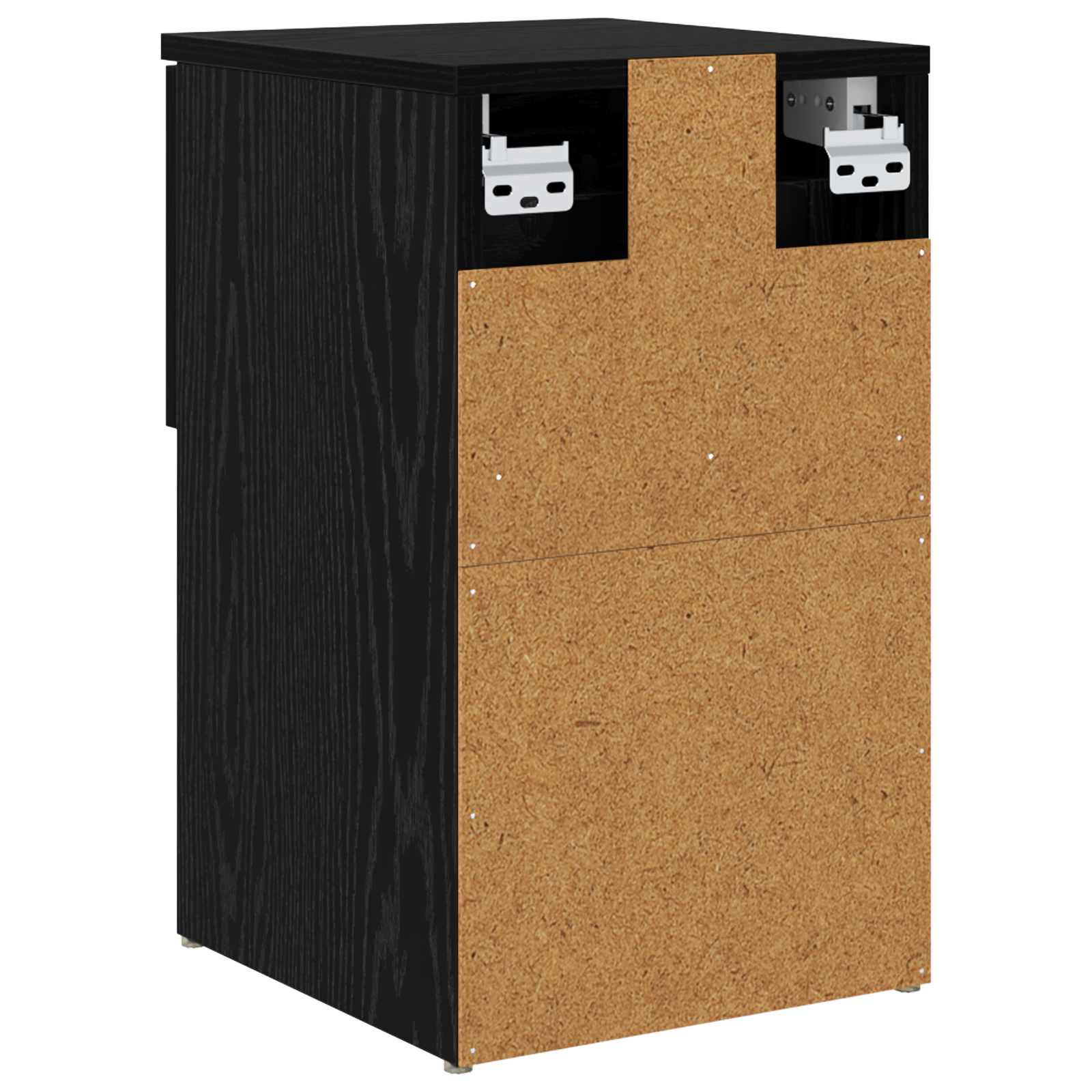 vidaXL Szafka pod łóżko 2 pcs Czarny dąb 29 x 31,5 x 49 cm
