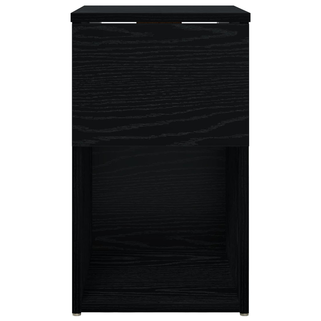 vidaXL Szafka pod łóżko 2 pcs Czarny dąb 29 x 31,5 x 49 cm