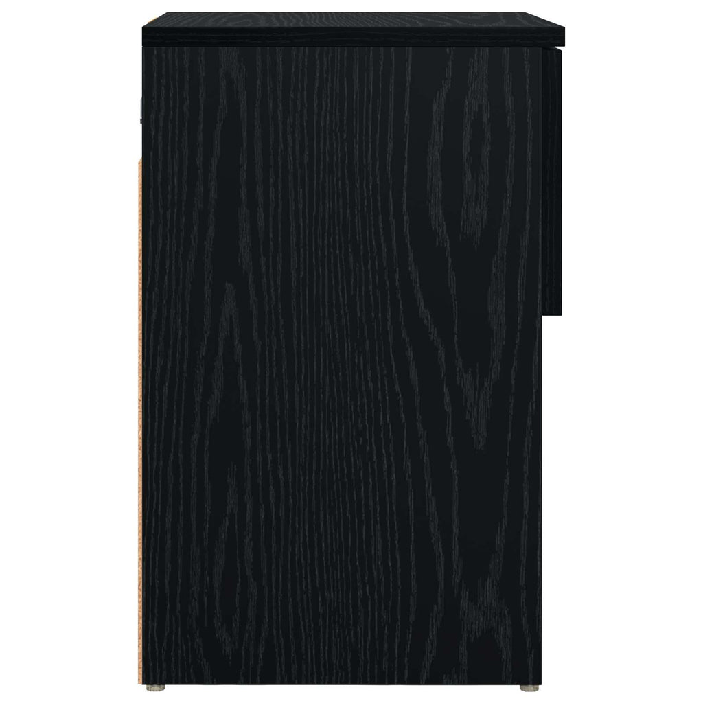 vidaXL Szafka pod łóżko 2 pcs Czarny dąb 29 x 31,5 x 49 cm
