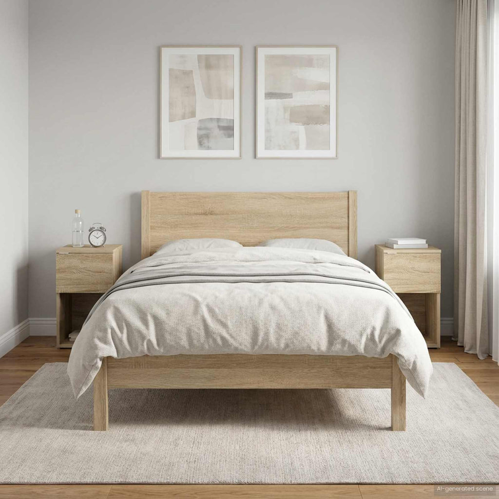 vidaXL Szafka pod łóżko 2 pcs dąb Sonoma 29 x 31,5 x 49 cm