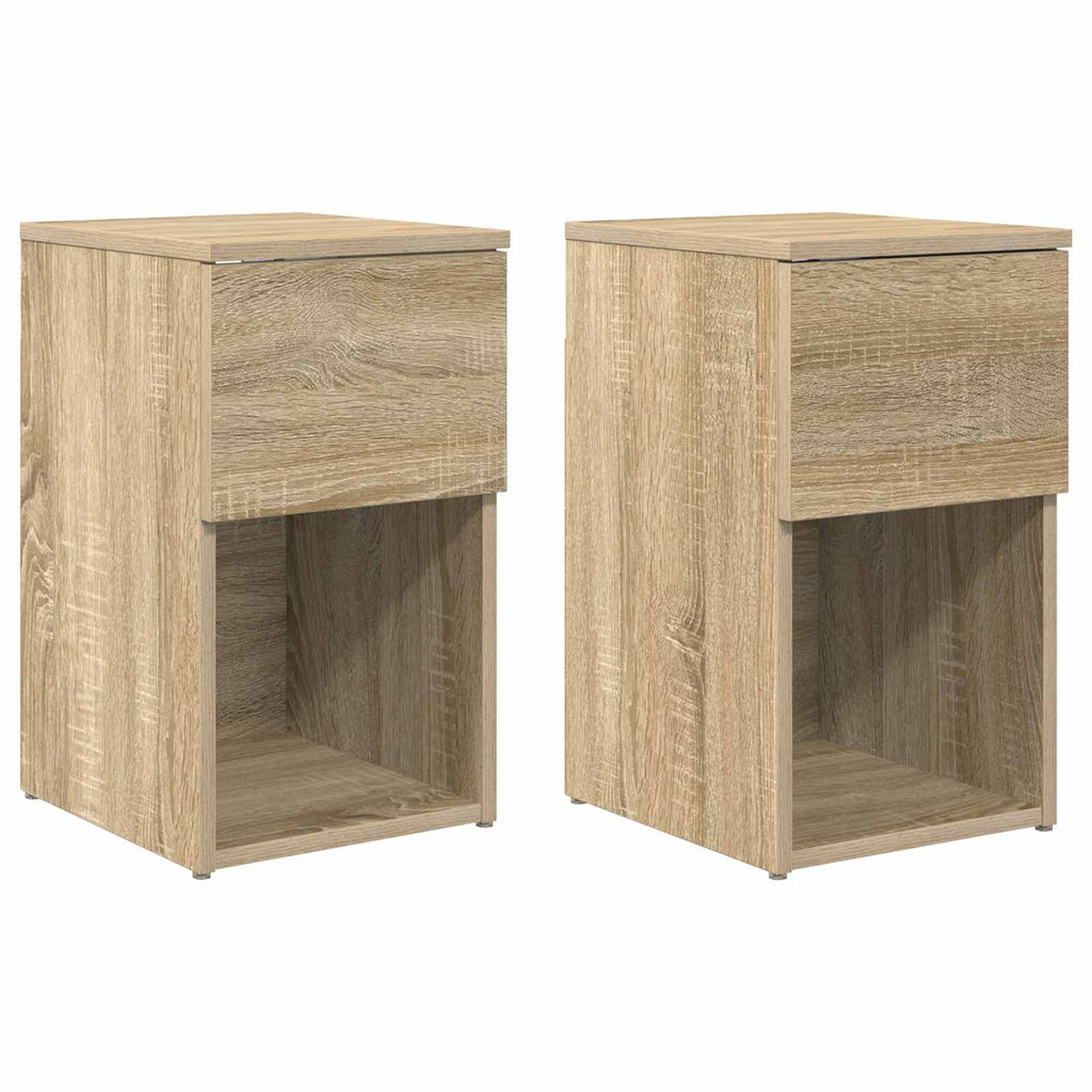 vidaXL Szafka pod łóżko 2 pcs dąb Sonoma 29 x 31,5 x 49 cm