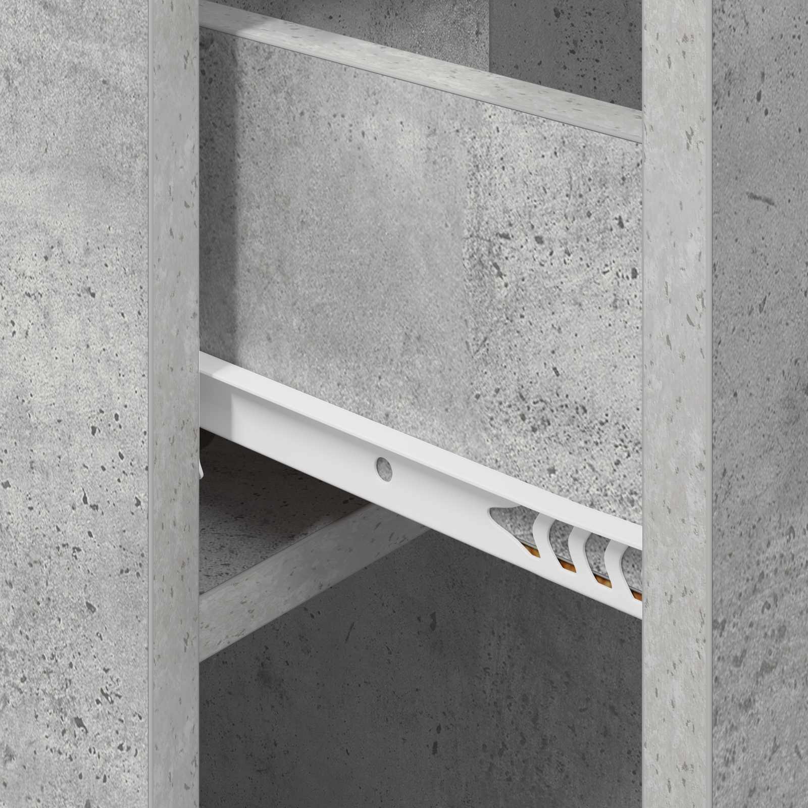 vidaXL Szafka pod łóżko Betonowy szary 29 x 31,5 x 49 cm