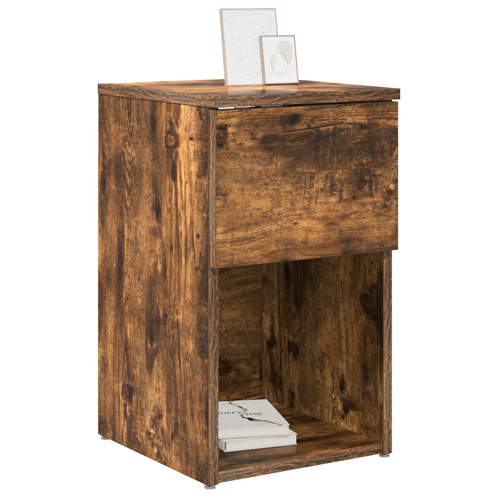vidaXL Szafka pod łóżko 2 pcs Dąb wędzony 29 x 31,5 x 49 cm
