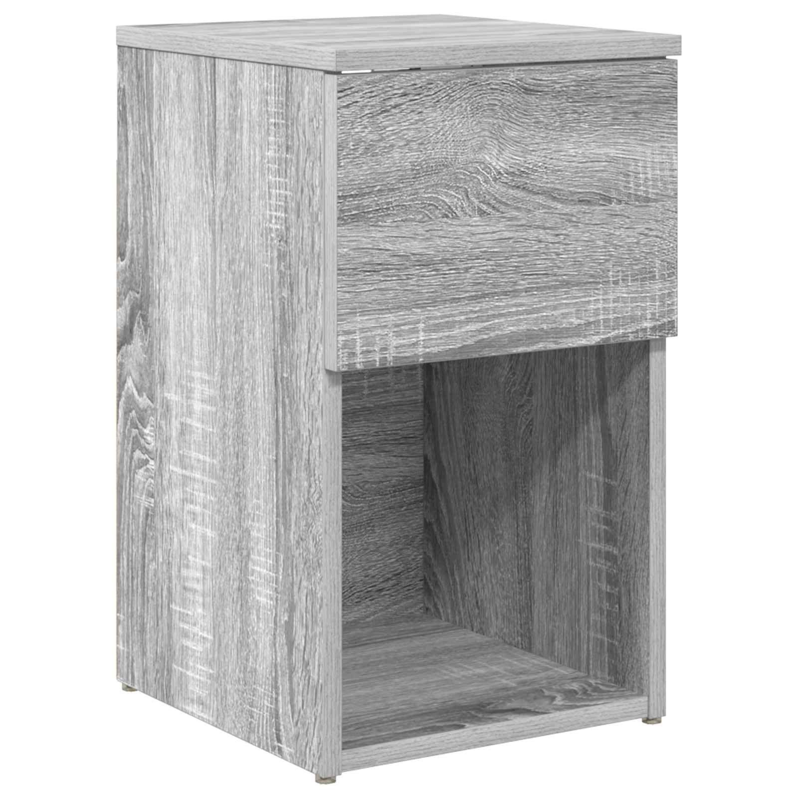 vidaXL Szafka pod łóżko Szary Sonoma 29 x 31,5 x 49 cm