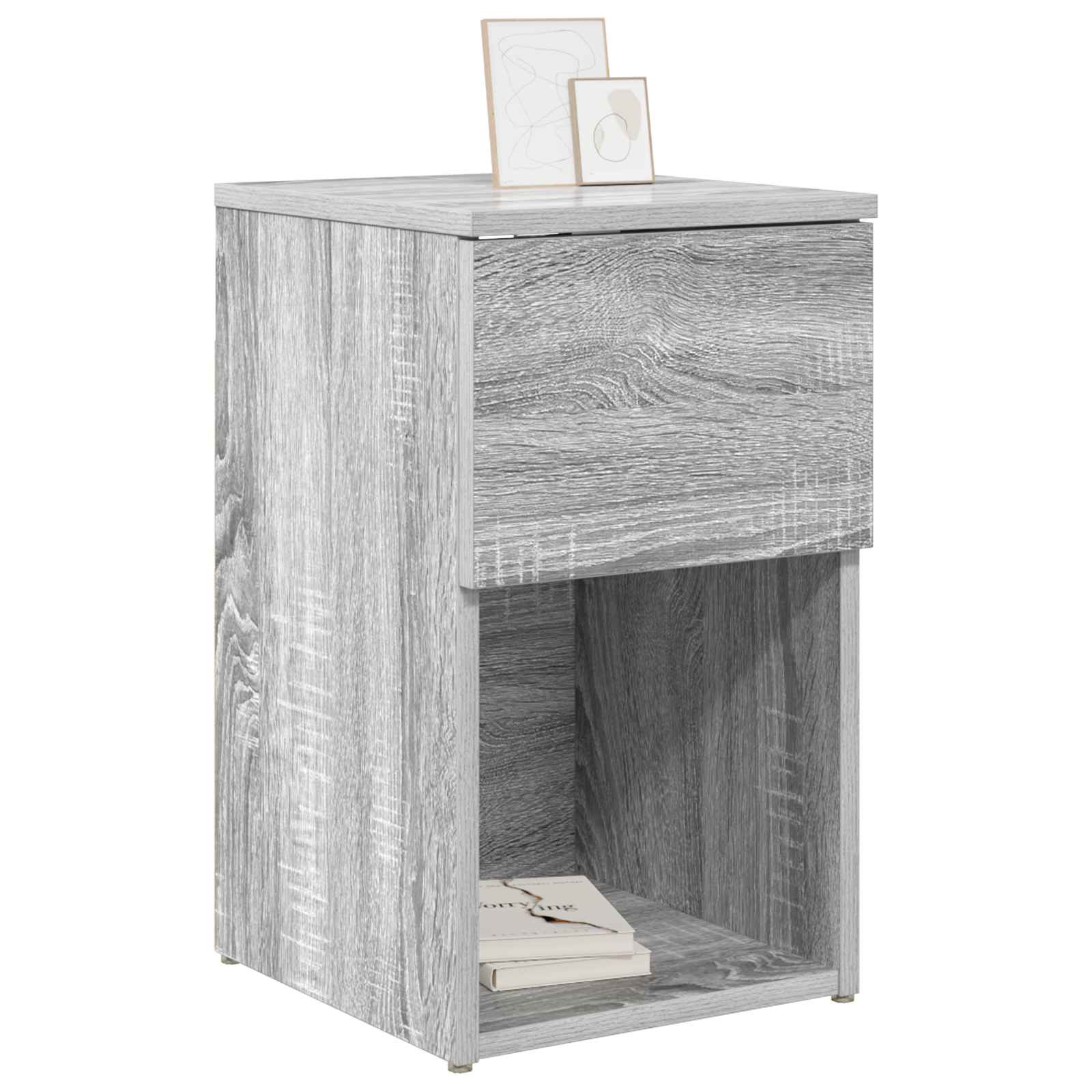 vidaXL Szafka pod łóżko 2 pcs Szary Sonoma 29 x 31,5 x 49 cm