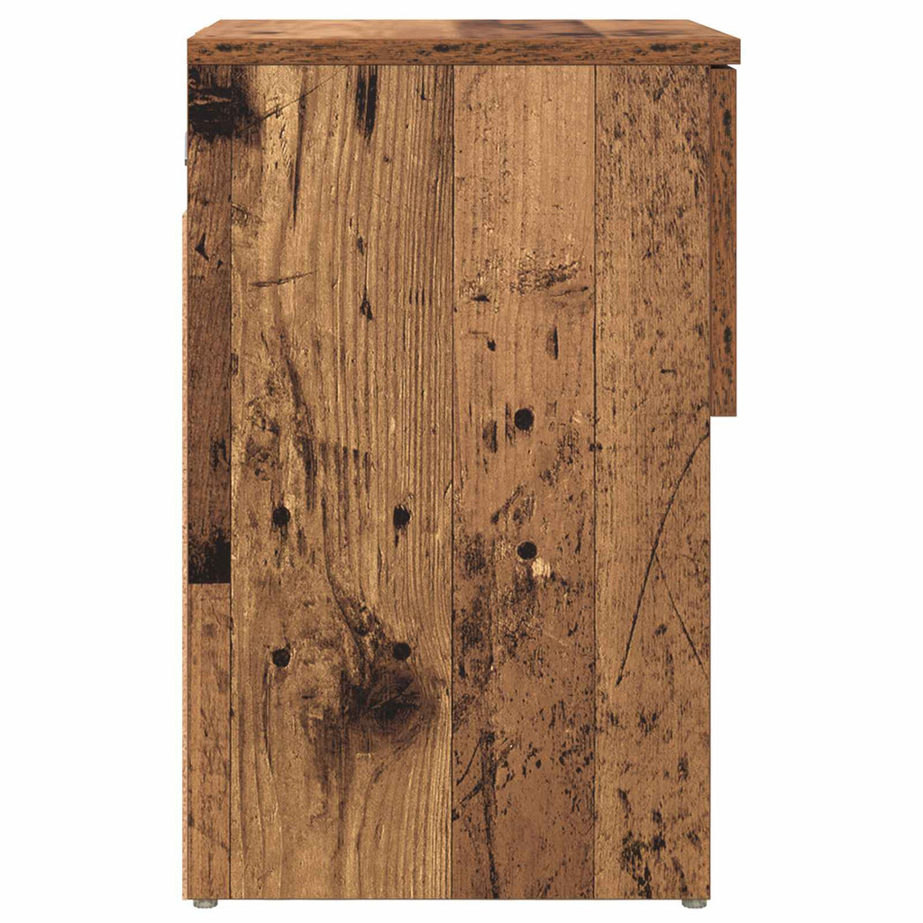 vidaXL Szafka pod łóżko Stare drewno 29 x 31,5 x 49 cm