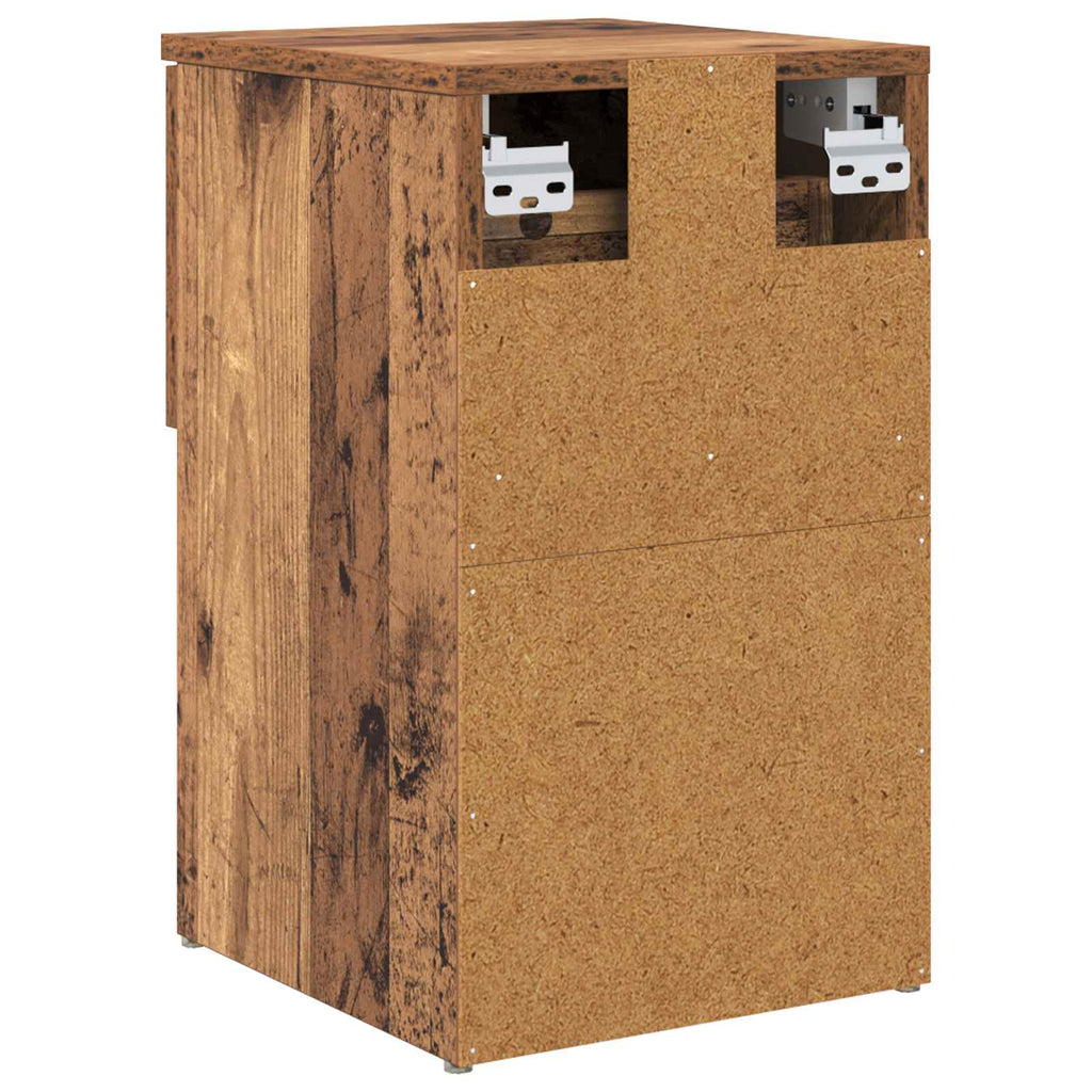 vidaXL Szafka pod łóżko 2 pcs Stare drewno 29 x 31,5 x 49 cm