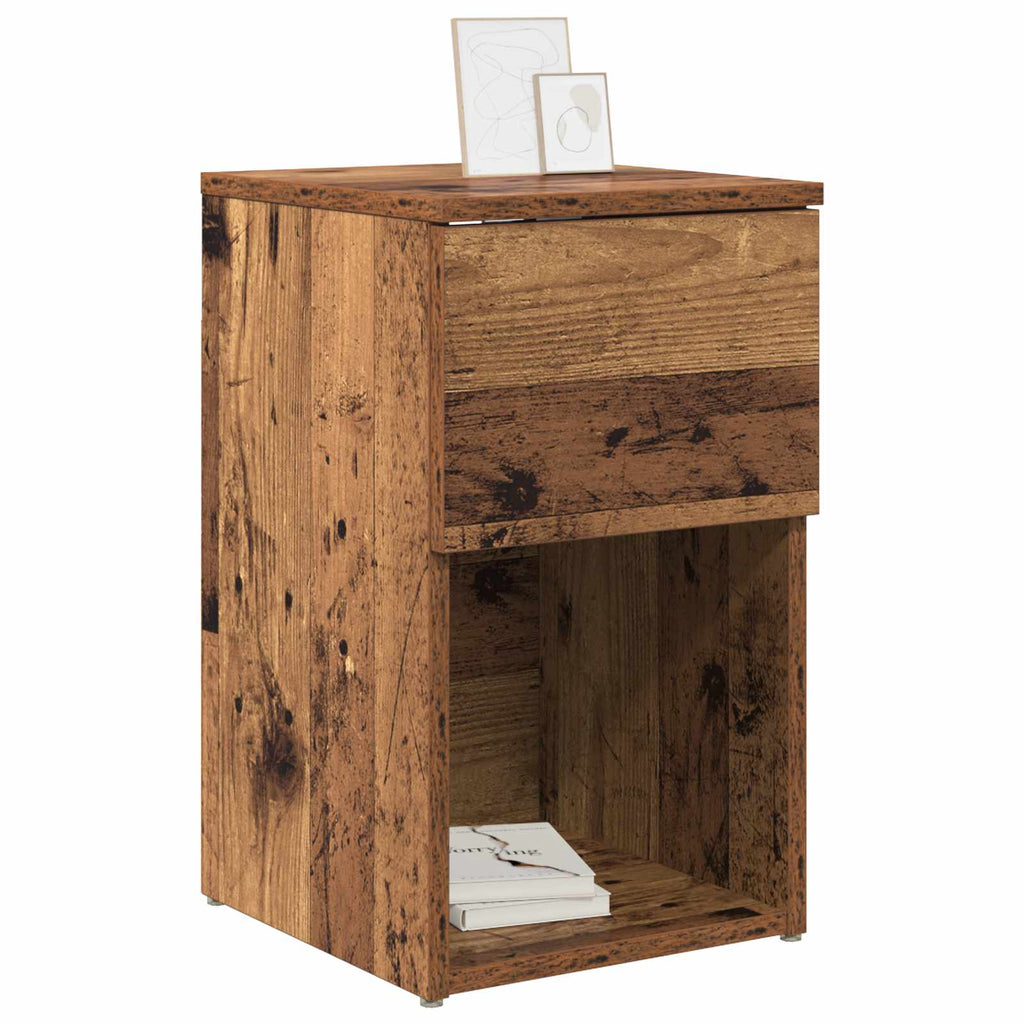 vidaXL Szafka pod łóżko 2 pcs Stare drewno 29 x 31,5 x 49 cm