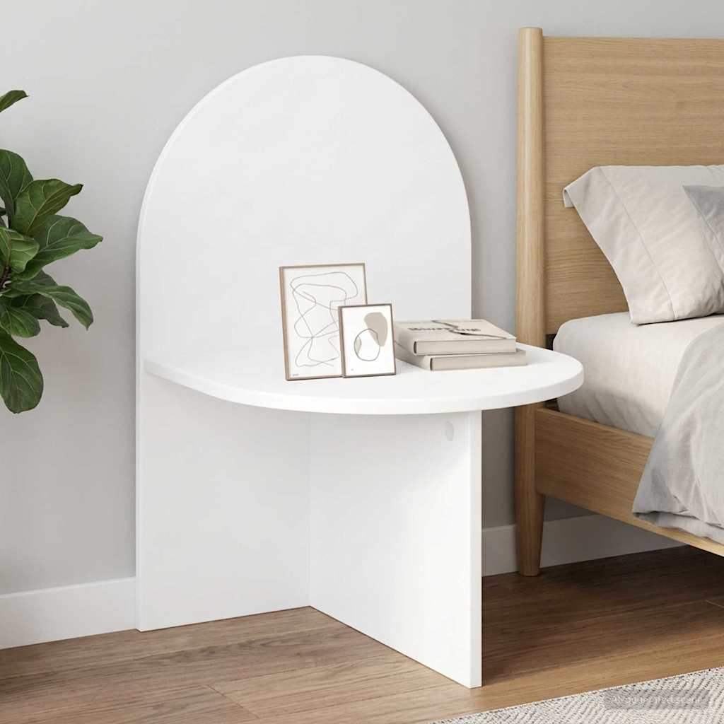 vidaXL Stolik nocny 2 pcs Biały 48 x 49 x 65 cm Drewno inżynieryjne
