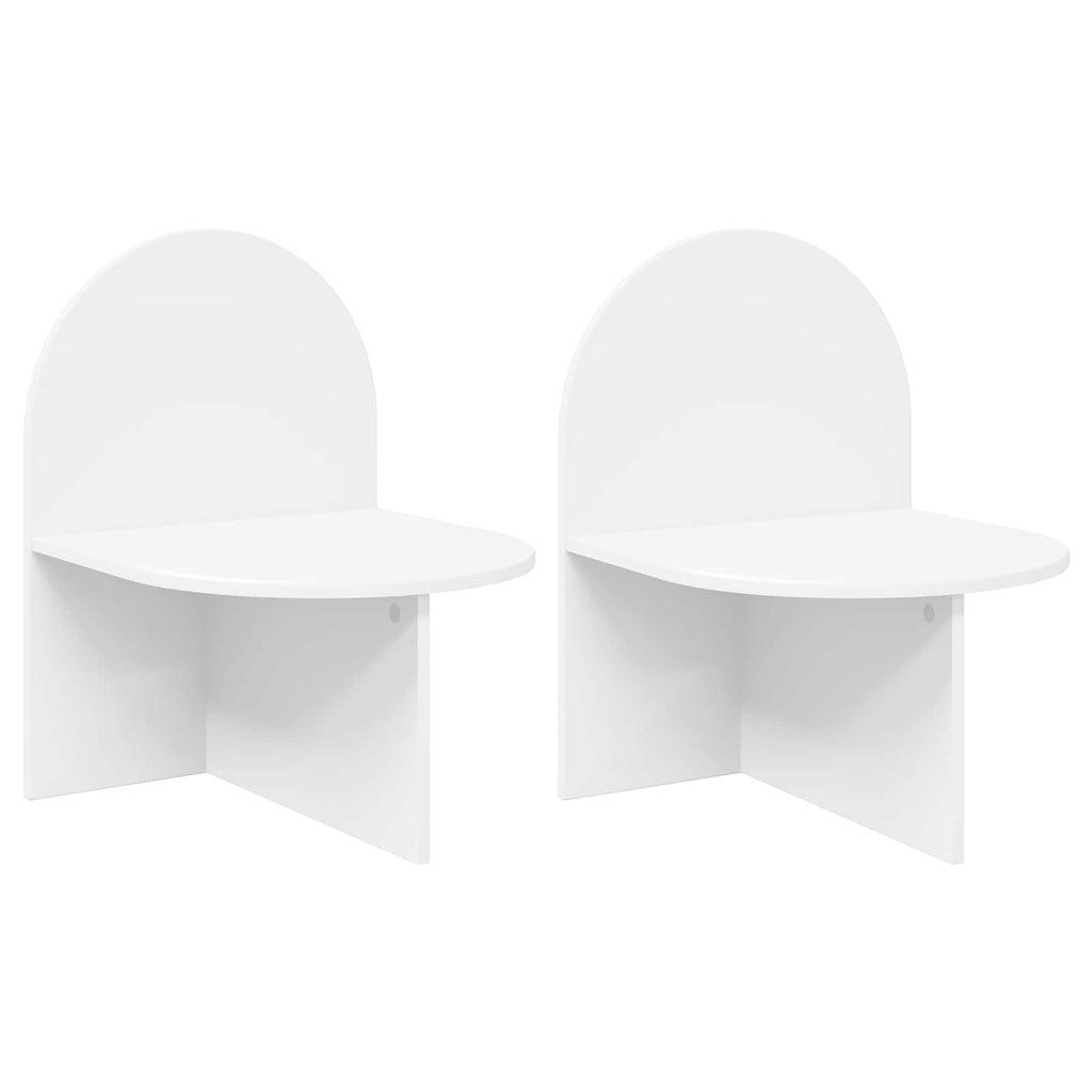 vidaXL Stolik nocny 2 pcs Biały 48 x 49 x 65 cm Drewno inżynieryjne