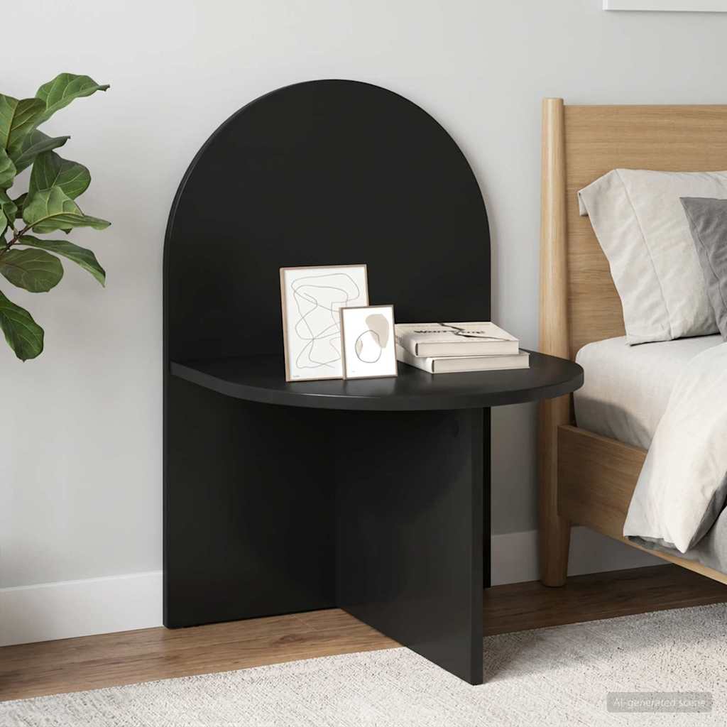 vidaXL Stolik nocny 2 pcs Czarny dąb 48 x 49 x 65 cm