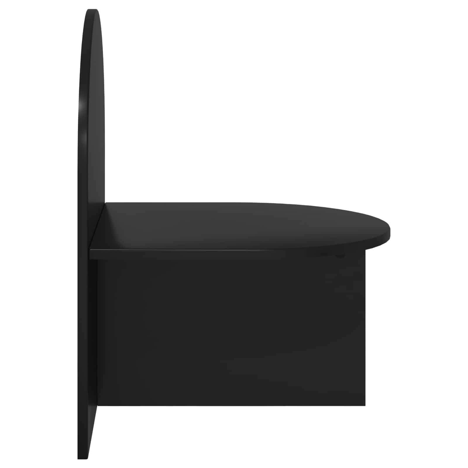 vidaXL Stolik nocny 2 pcs Czarny dąb 48 x 49 x 65 cm