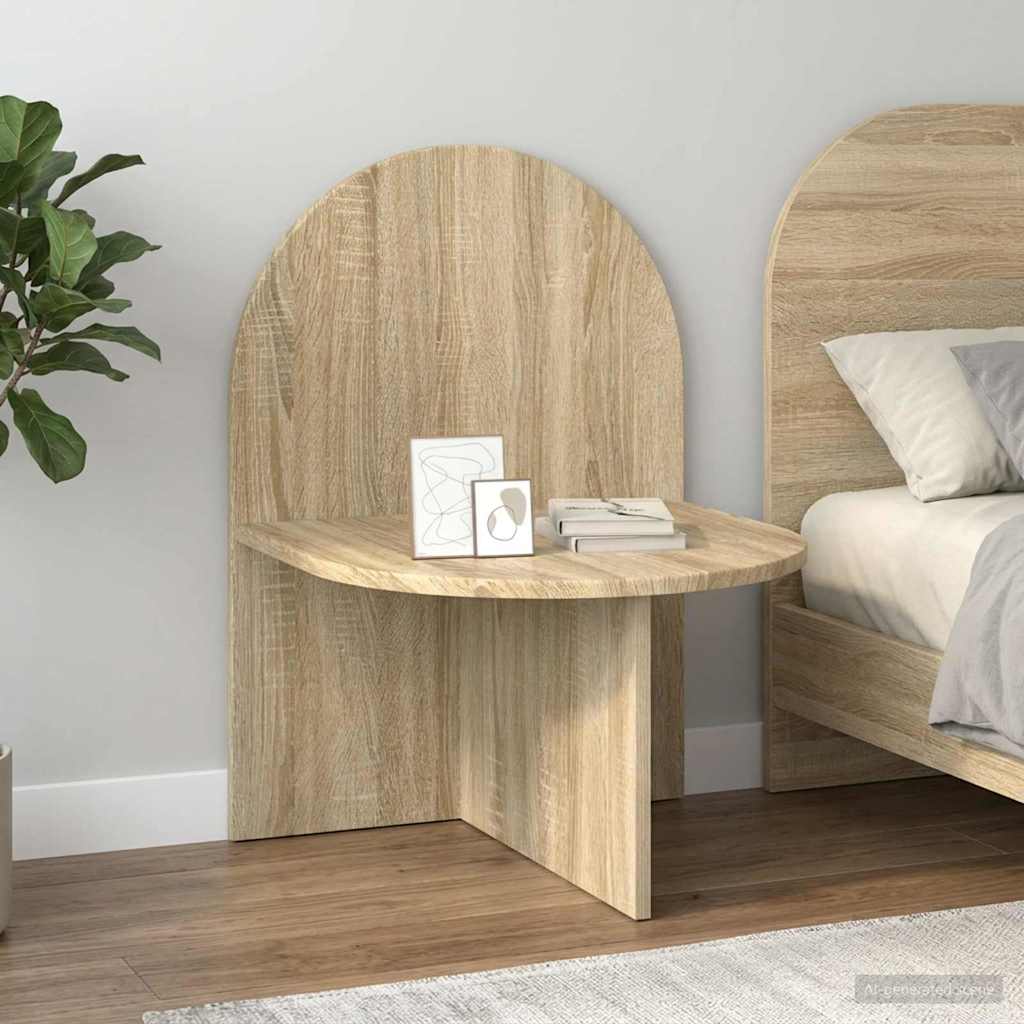 vidaXL Stolik nocny 2 pcs dąb Sonoma 48 x 49 x 65 cm