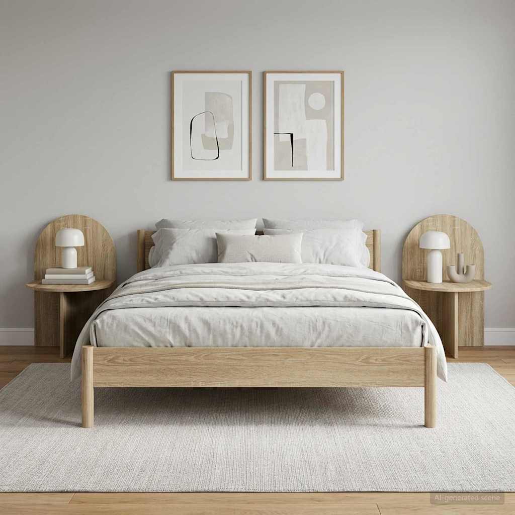 vidaXL Stolik nocny 2 pcs dąb Sonoma 48 x 49 x 65 cm