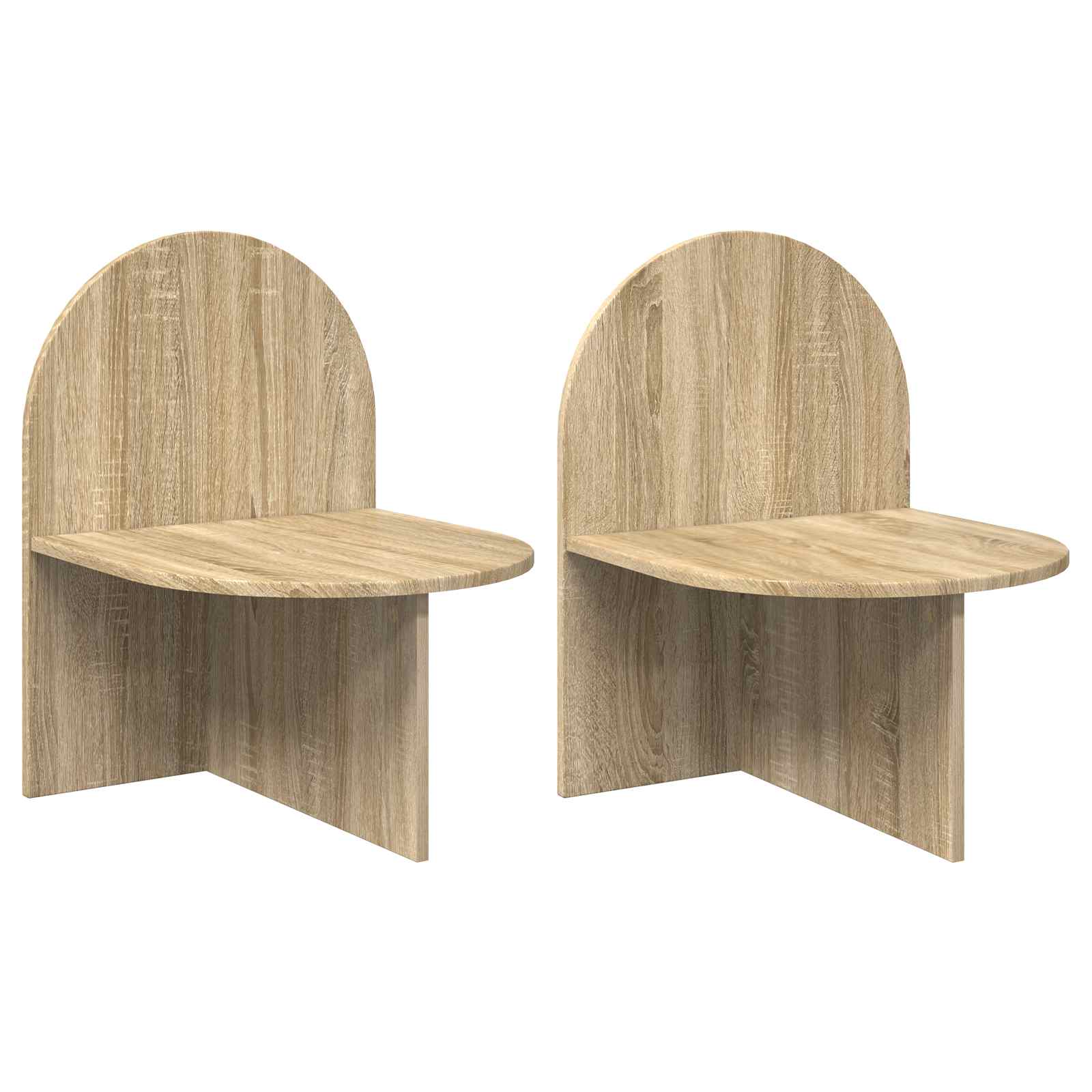 vidaXL Stolik nocny 2 pcs dąb Sonoma 48 x 49 x 65 cm