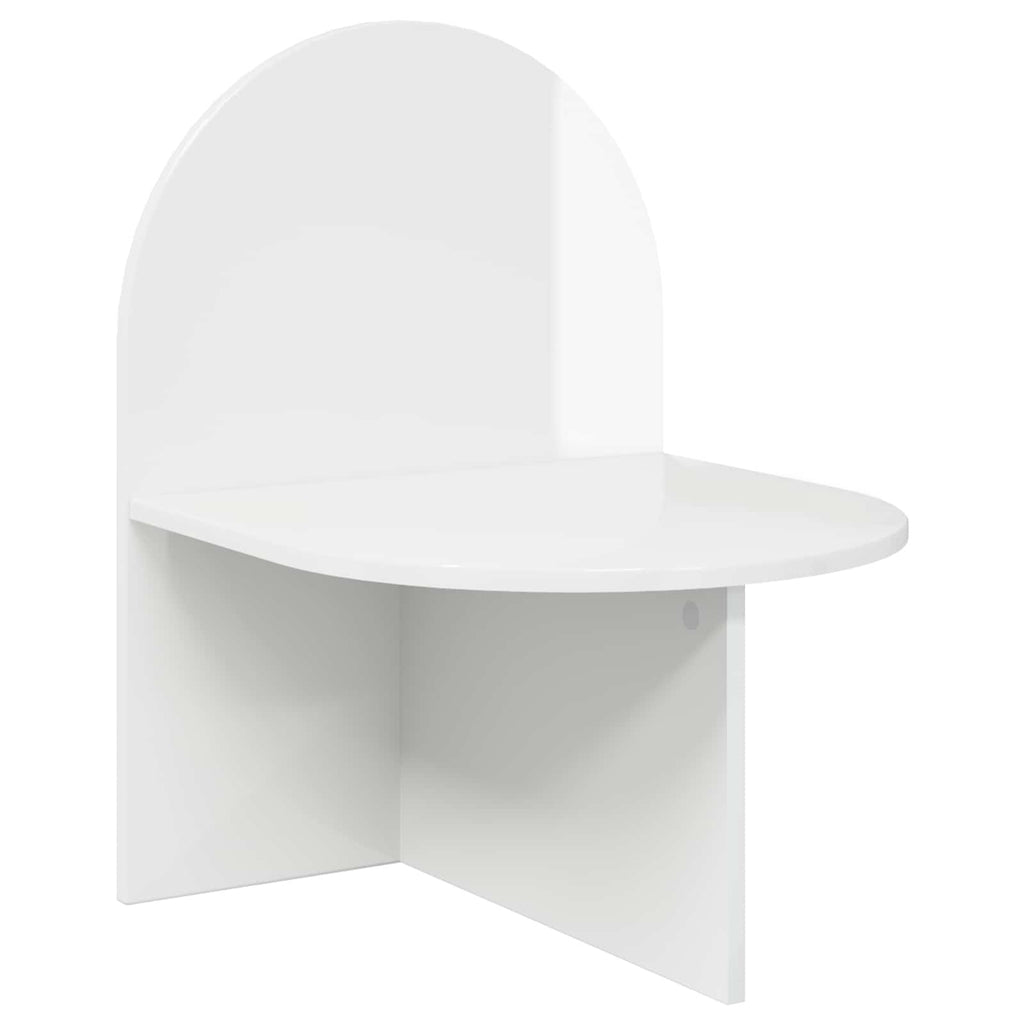 vidaXL Stolik nocny Biały wysoki połysk 48 x 49 x 65 cm