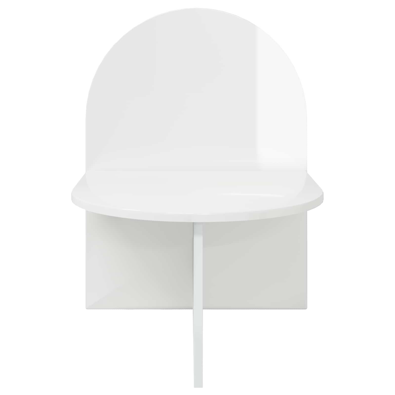 vidaXL Stolik nocny Biały wysoki połysk 48 x 49 x 65 cm