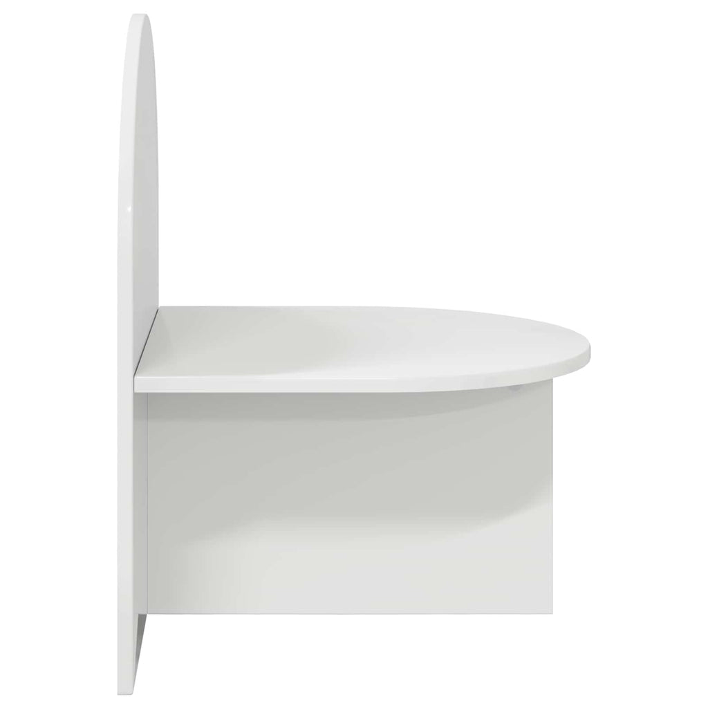vidaXL Stolik nocny Biały wysoki połysk 48 x 49 x 65 cm