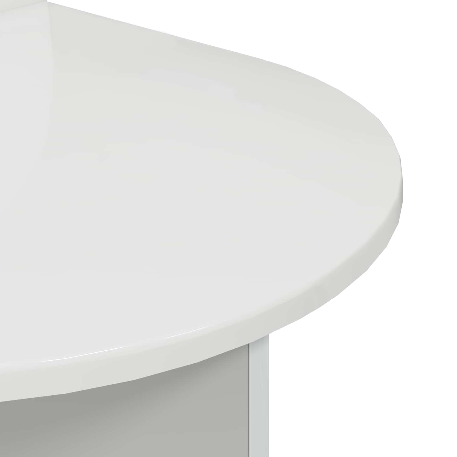 vidaXL Stolik nocny 2 pcs Biały wysoki połysk 48 x 49 x 65 cm
