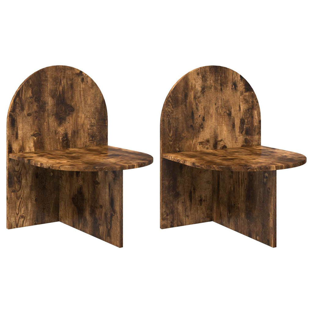 vidaXL Stolik nocny 2 pcs Dąb wędzony 48 x 49 x 65 cm