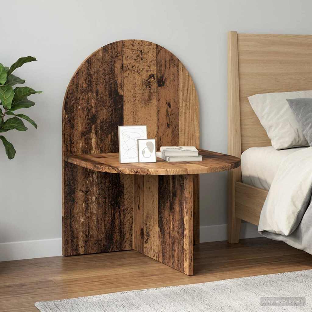 vidaXL Stolik nocny 2 pcs Stare drewno 48 x 49 x 65 cm