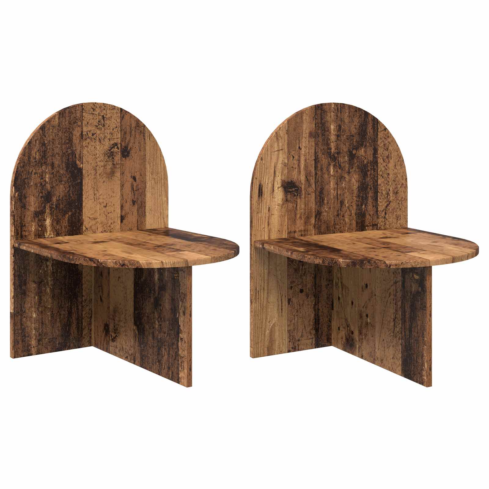 vidaXL Stolik nocny 2 pcs Stare drewno 48 x 49 x 65 cm