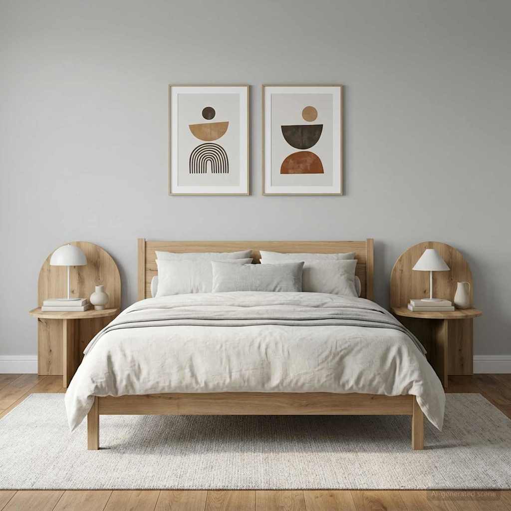 vidaXL Stolik nocny 2 szt. Dąb artisan 48 x 49 x 65 cm