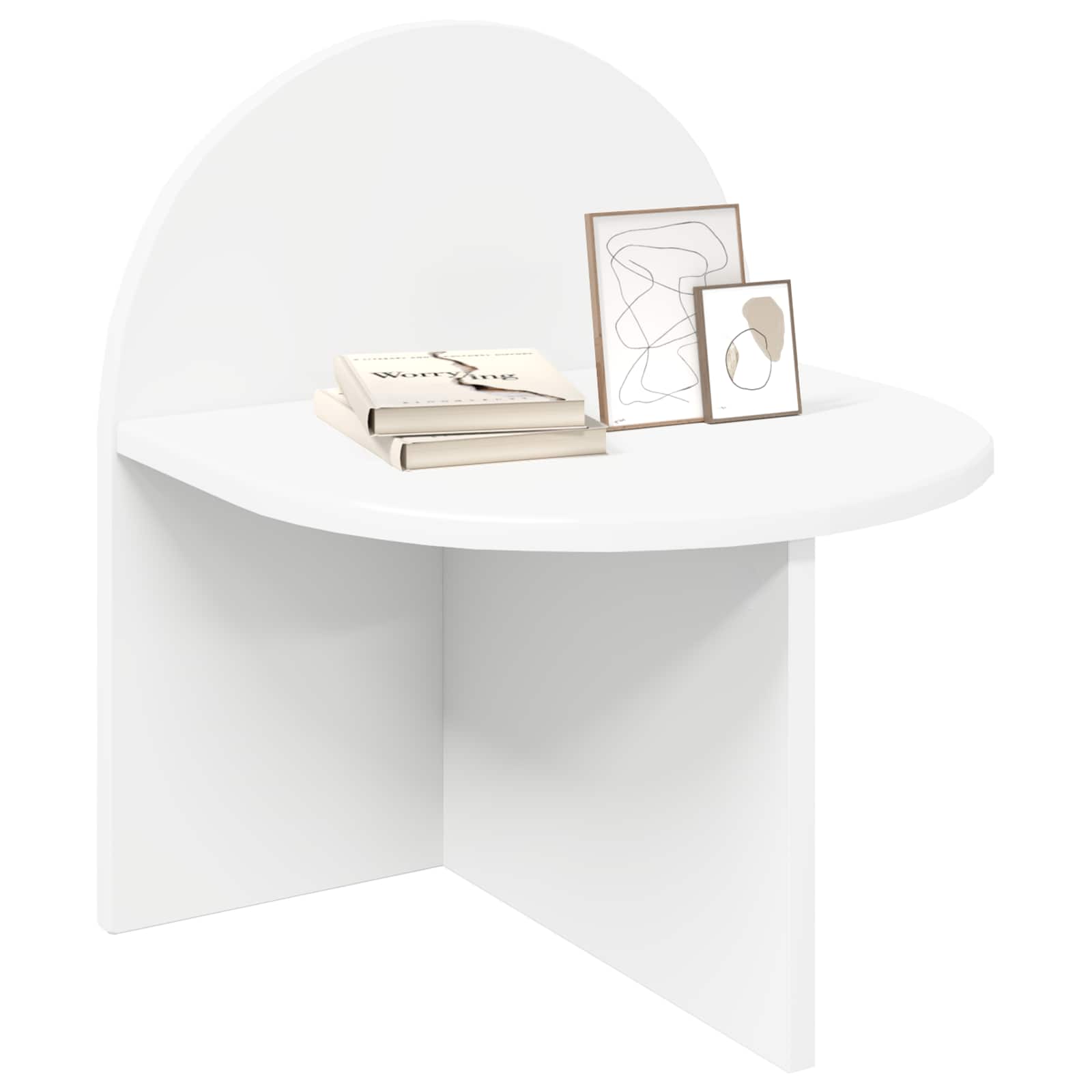 vidaXL Stolik nocny 2 pcs Biały 40 x 35,5 x 45,5 cm